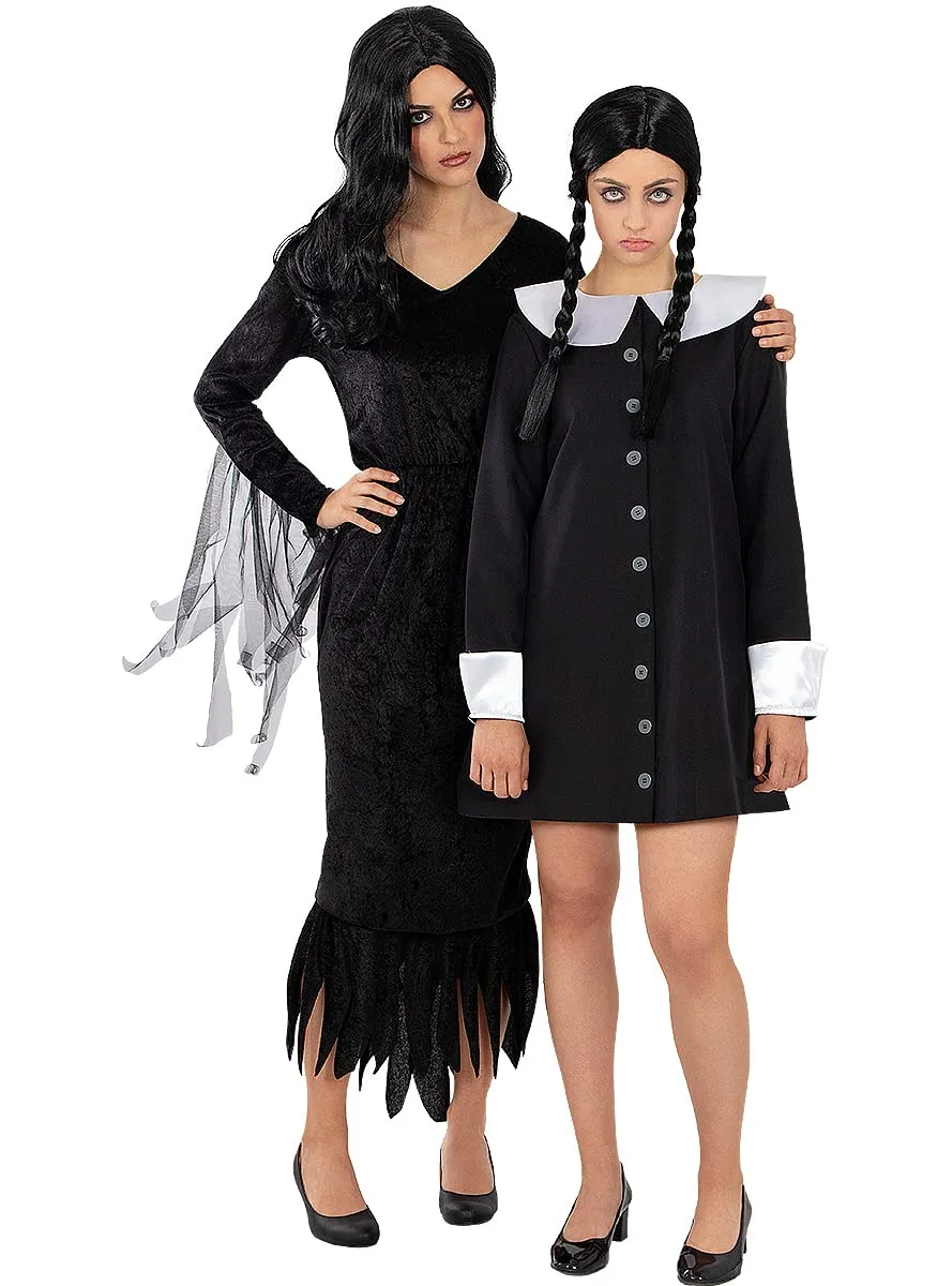 Funidelia Morticia Addams costume donna nero gotico