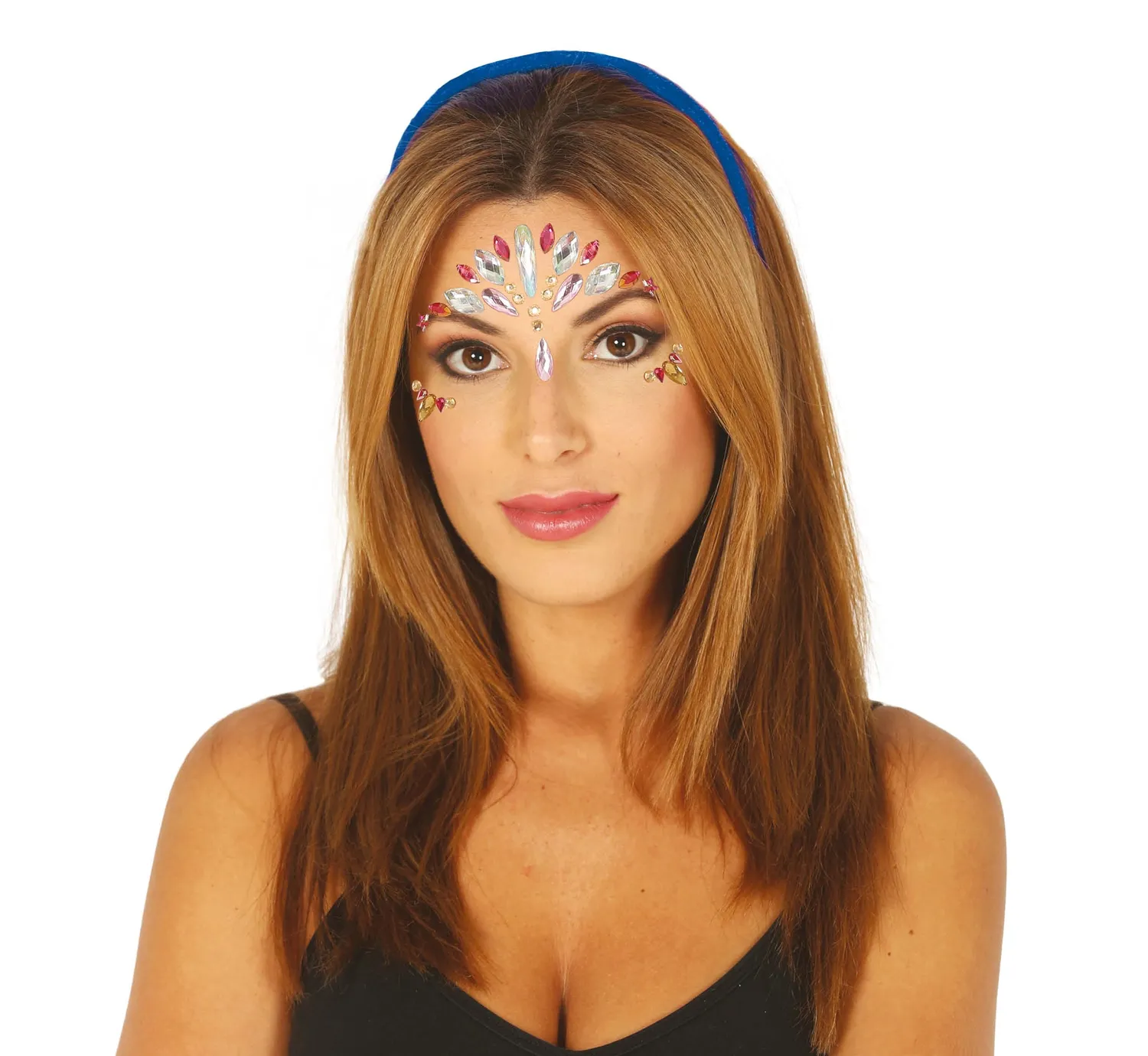 Fiestas Guirca Gioielli Viso Adesivi Multicolore donna