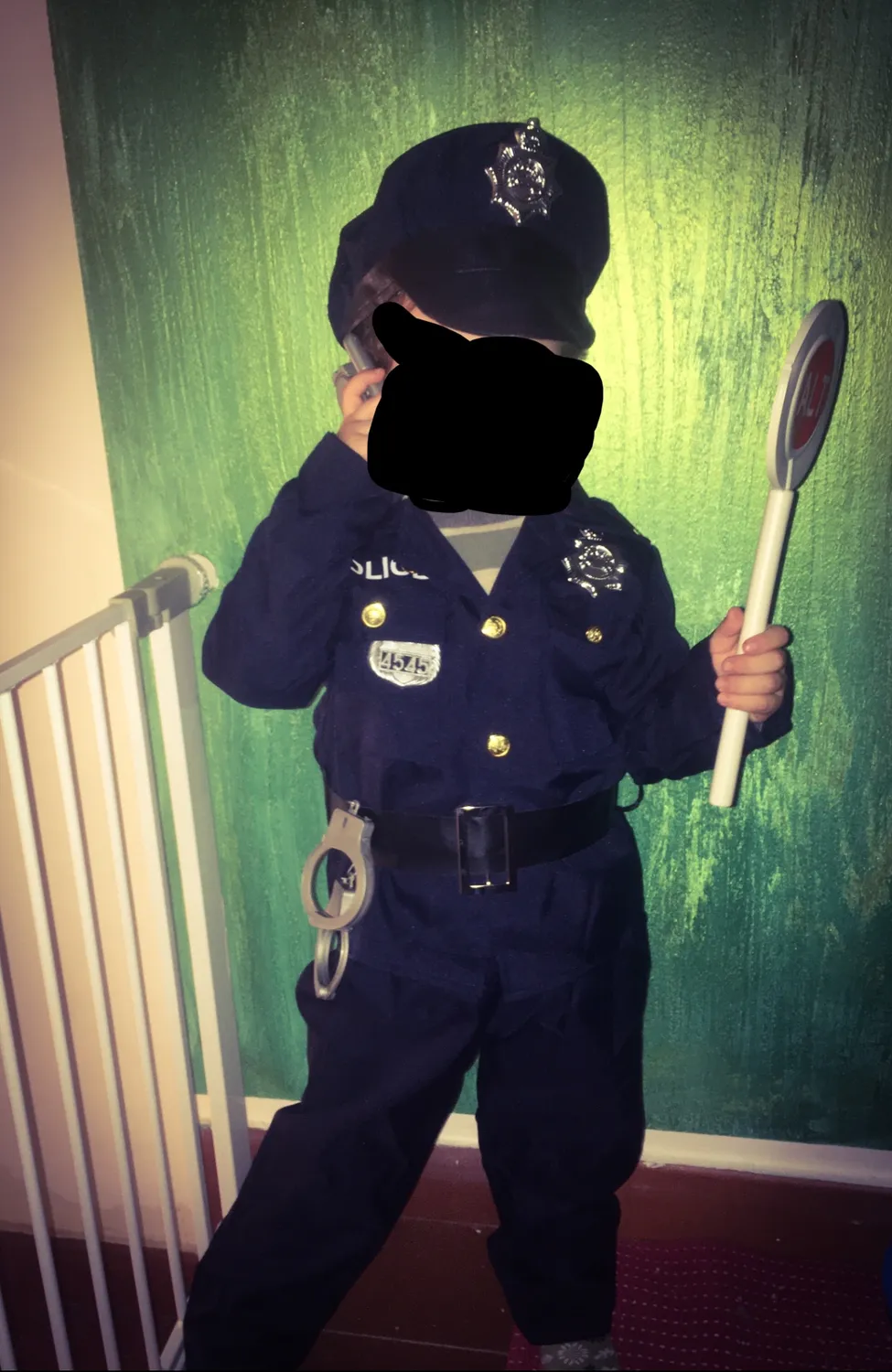 Guirca Costume Poliziotto Bambino Blu 10-12 Anni 151 Cm