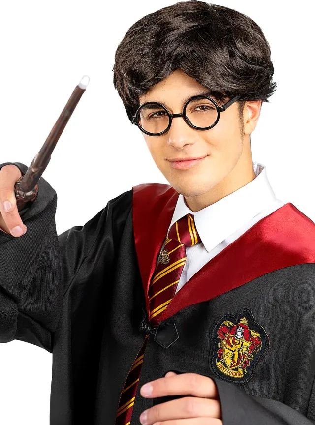 Funidelia Harry Potter parrucca uomo marrone maghi