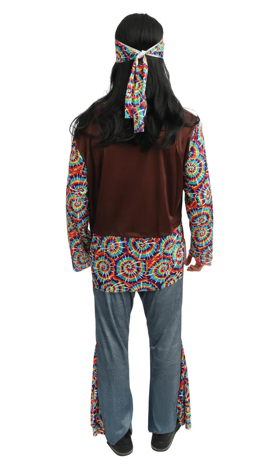P'tit Clown Hippie Psichedelico costume uomo anni 70 colorato