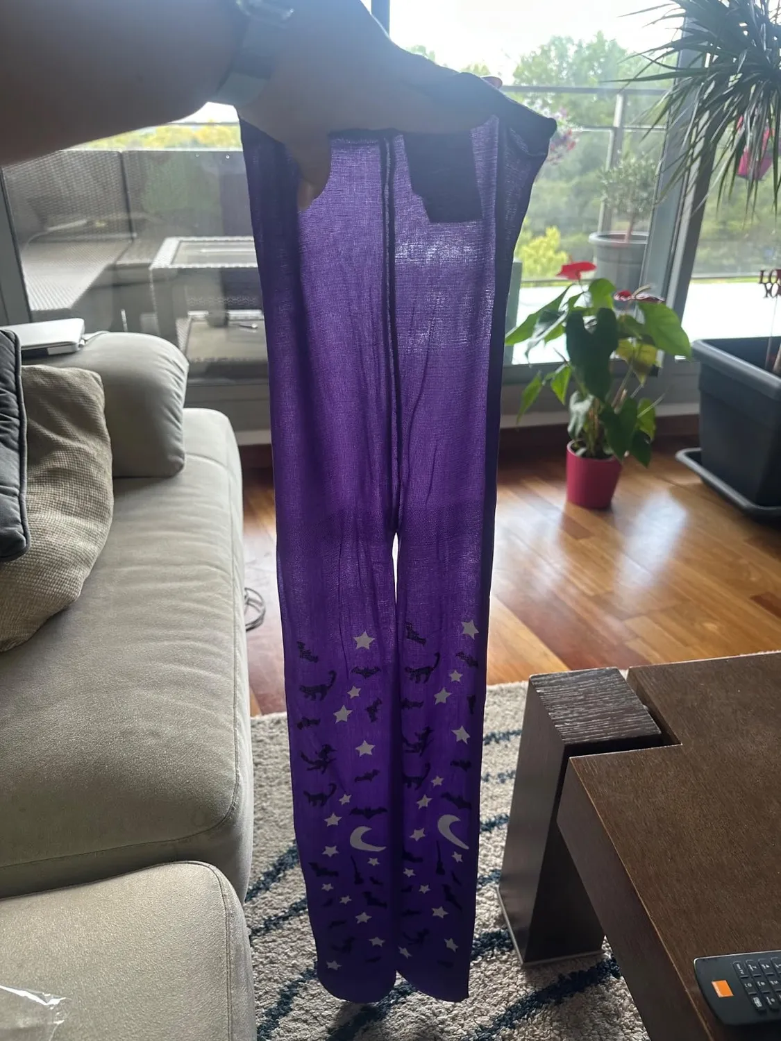 Guirca Strega Bambina collant viola 3-6 anni