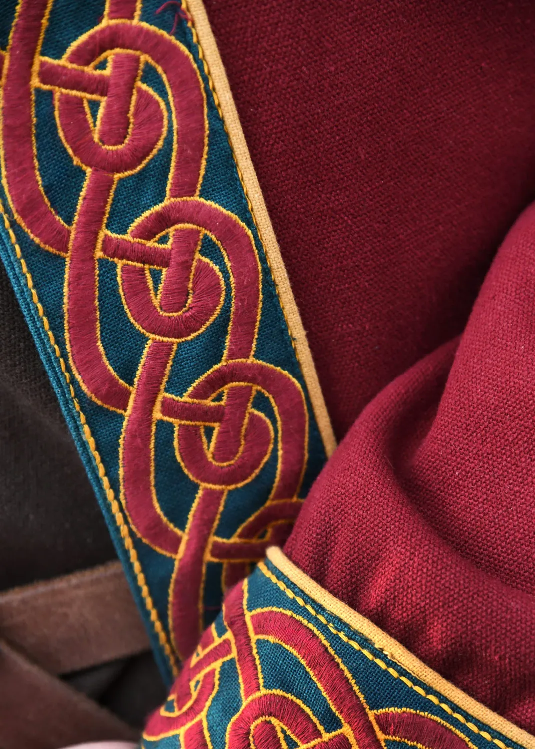 La Bottega di Merlino Ella cappotto ricamato vino S-XXL