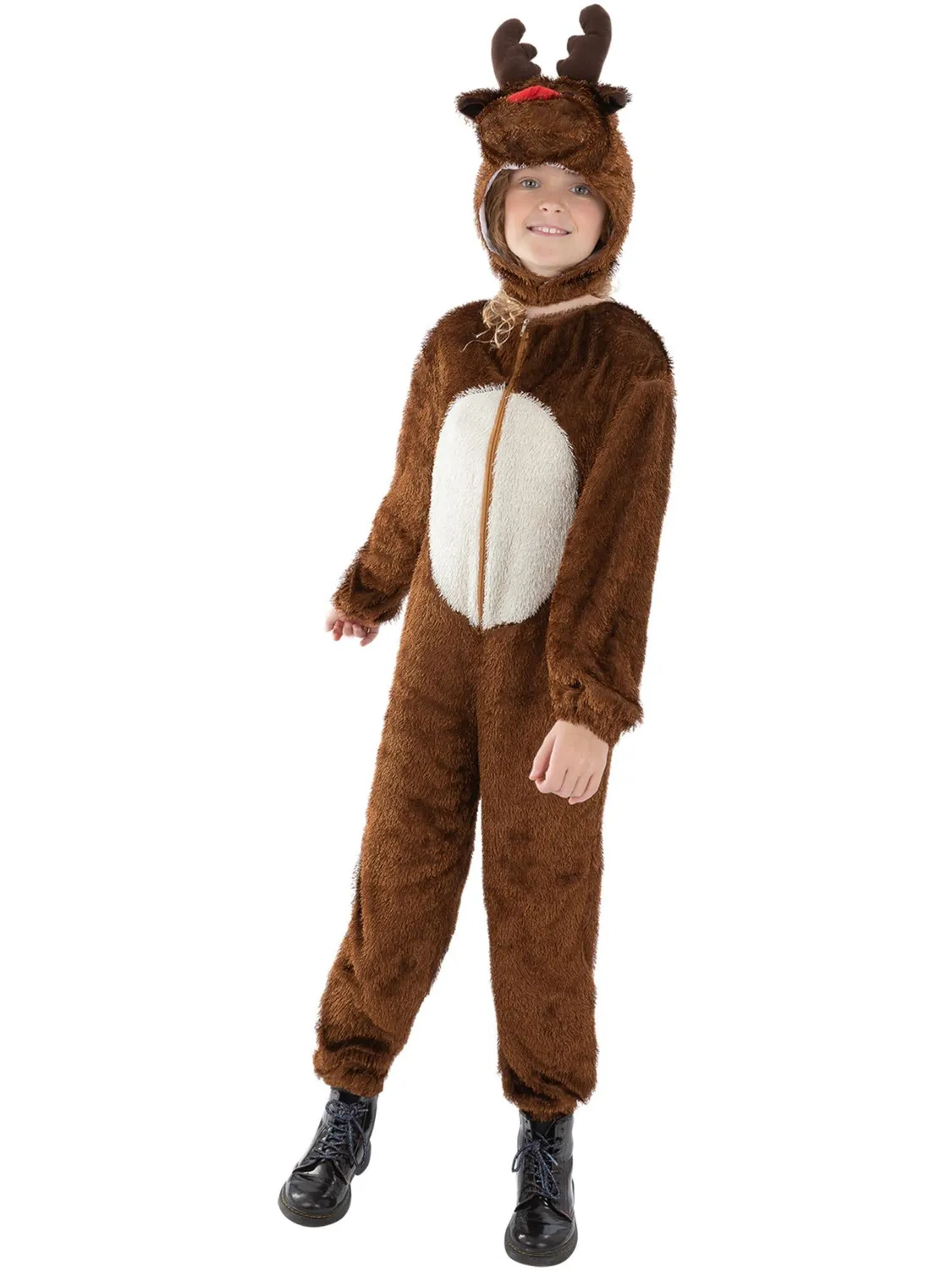 Smiffys Reindeer costume renna bambino 4-6 anni peluche
