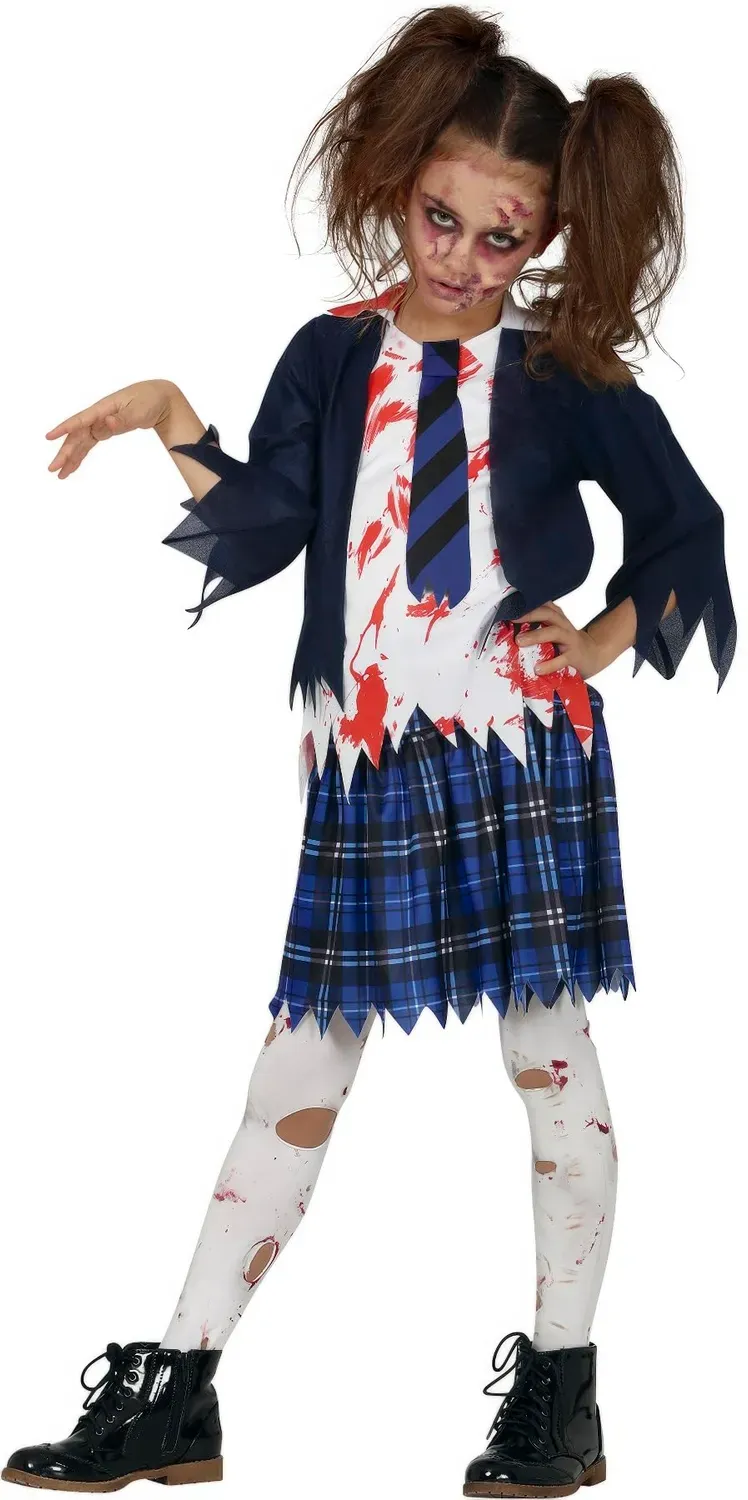 Guirca Studentessa Zombie costume bambina 7-9 anni