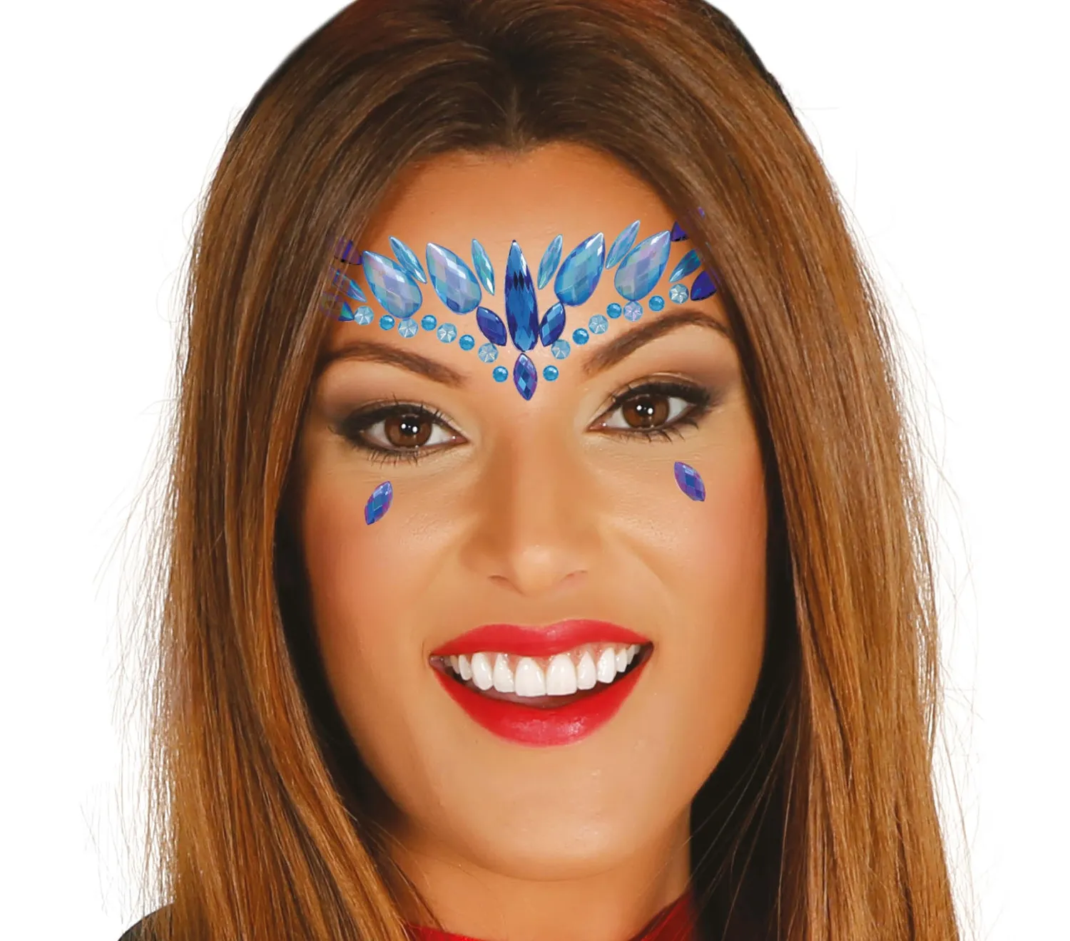 Fiestas Guirca Gioielli Viso Adesivi Multicolore donna