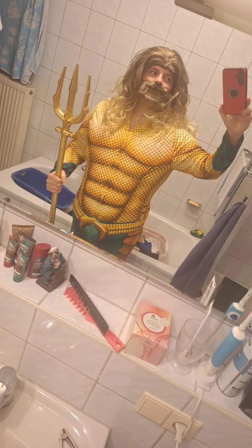 Funidelia Aquaman costume uomo L dorato supereroe