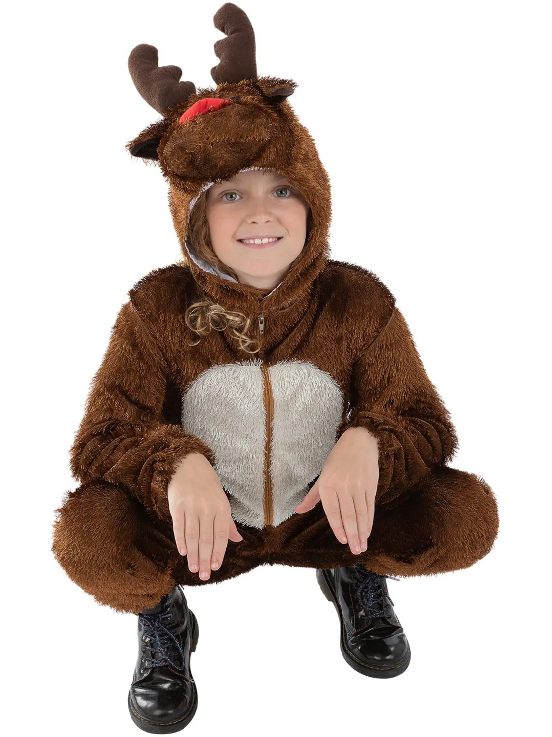 Smiffys Reindeer costume renna bambino 4-6 anni peluche