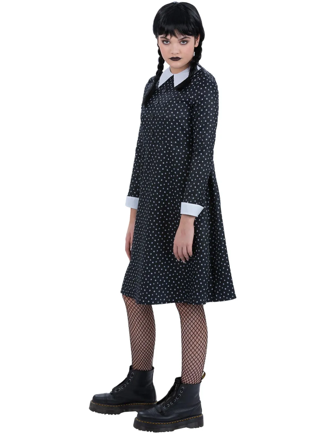 Smiffys Gothic School Girl costume bambina nero 10-12