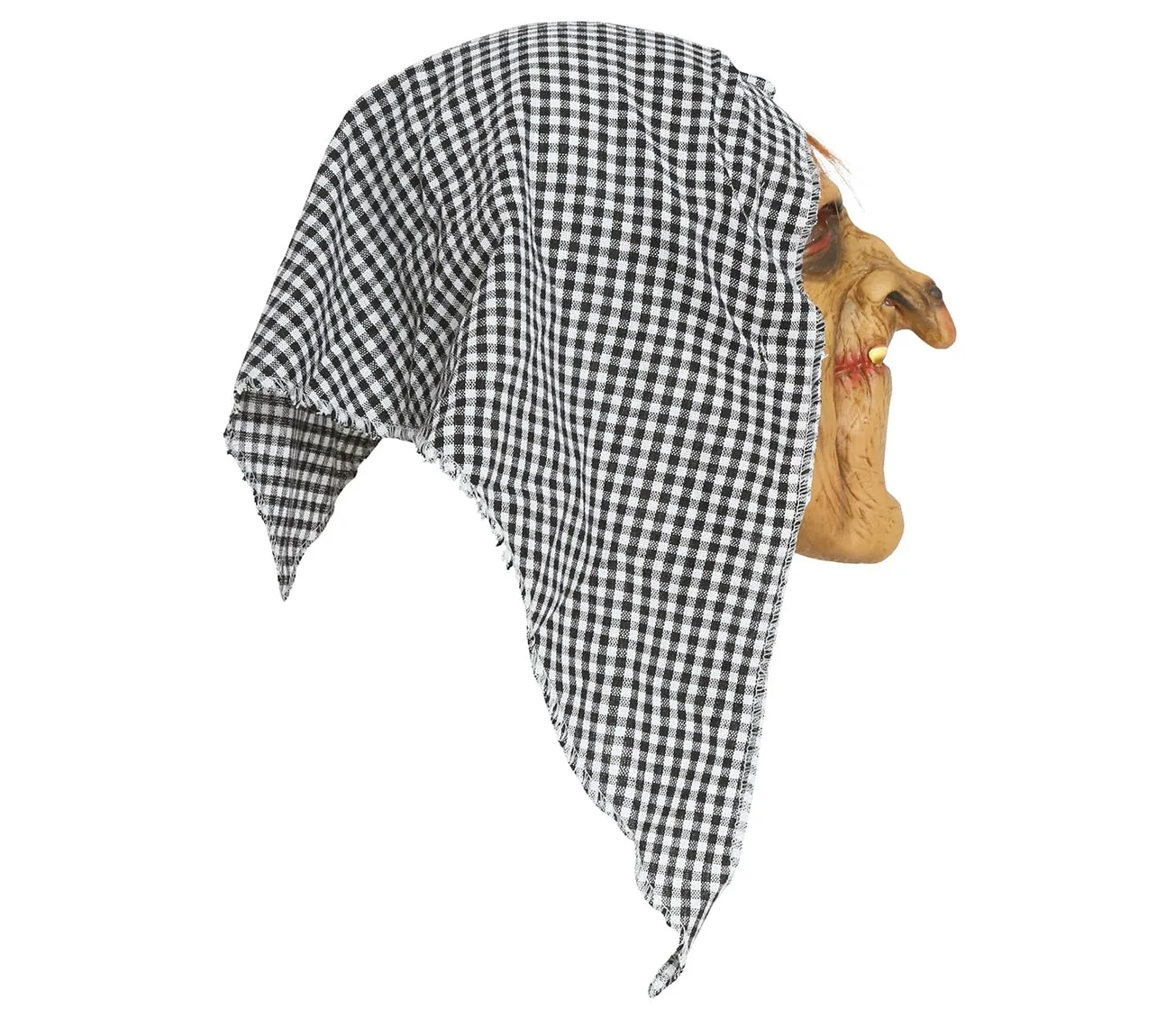 Fiestas Guirca maschera strega lattice con cappuccio