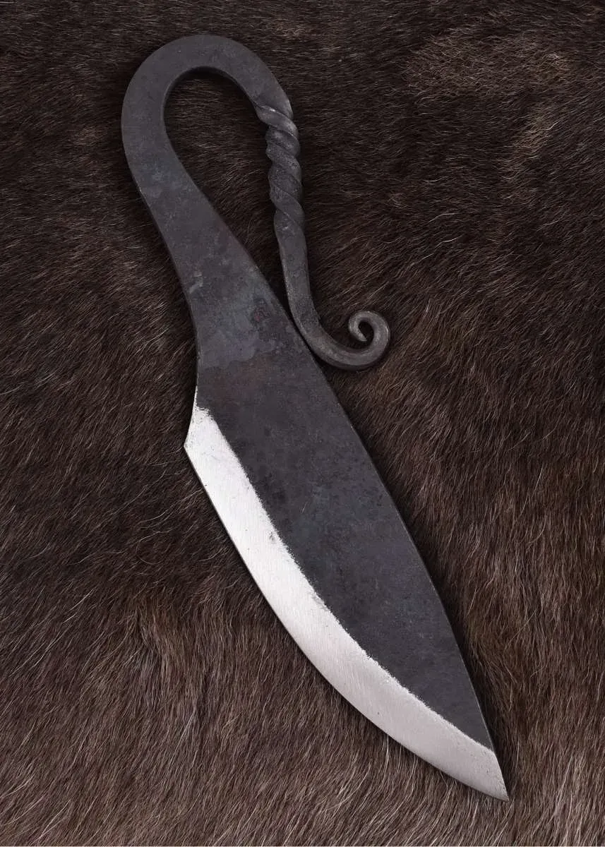 La Bottega di Merlino Coltello Medievale largo con custodia