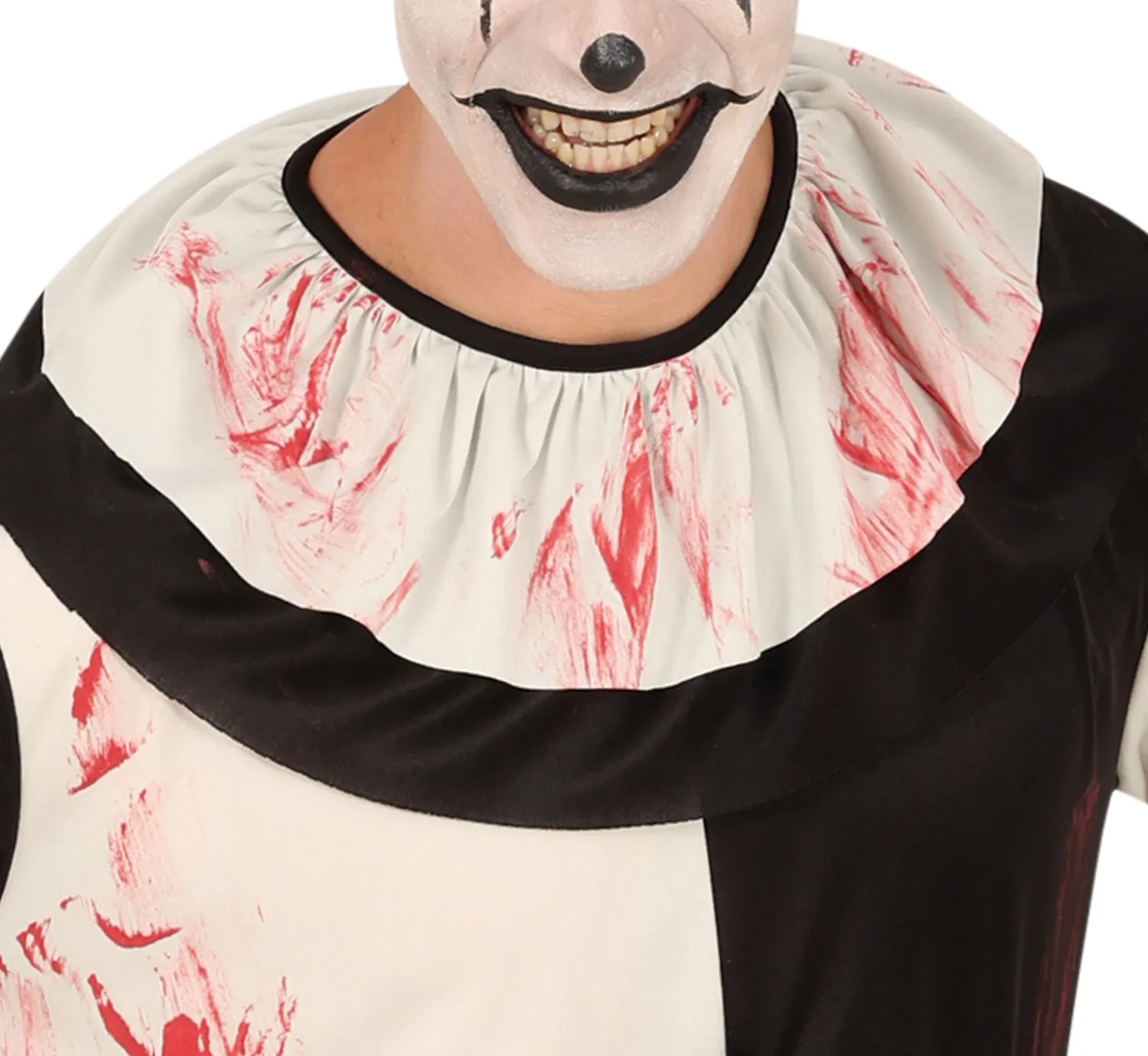 Guirca Costume Clown Terrificante Bianco Nero Taglia L