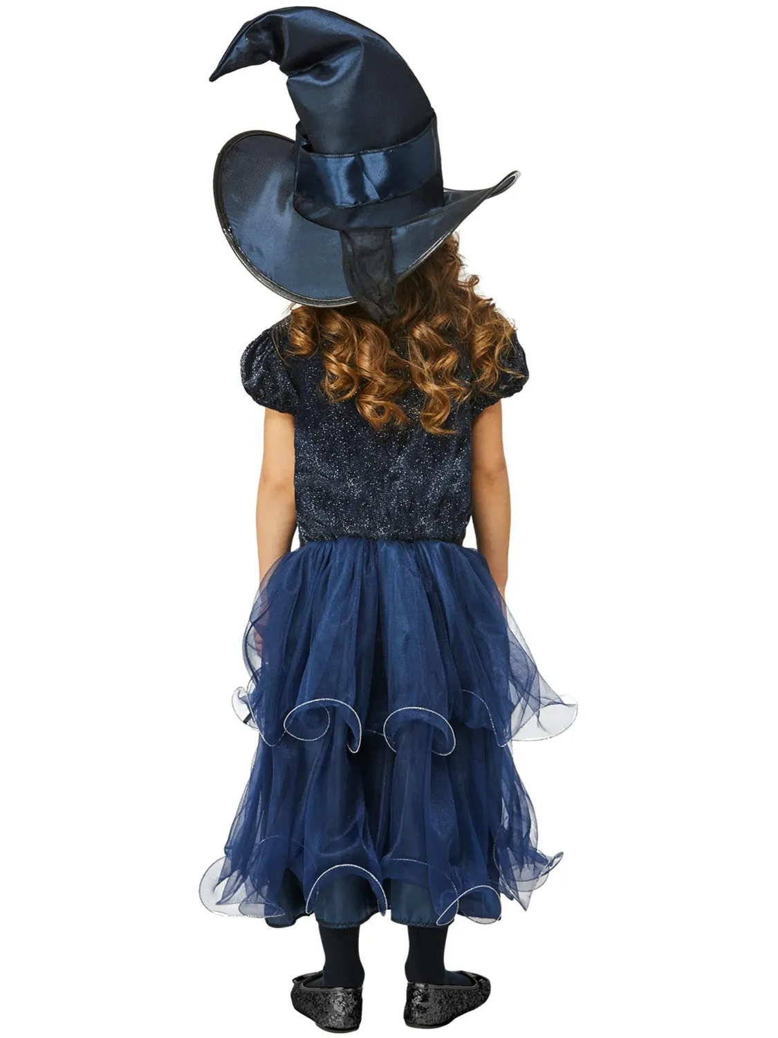 Smiffys Deluxe Midnight Witch costume strega blu 4-12 anni