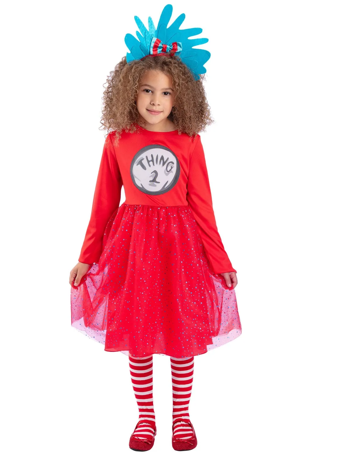 Smiffys Dr Seuss Thing costume bambina rosso 10-12 anni