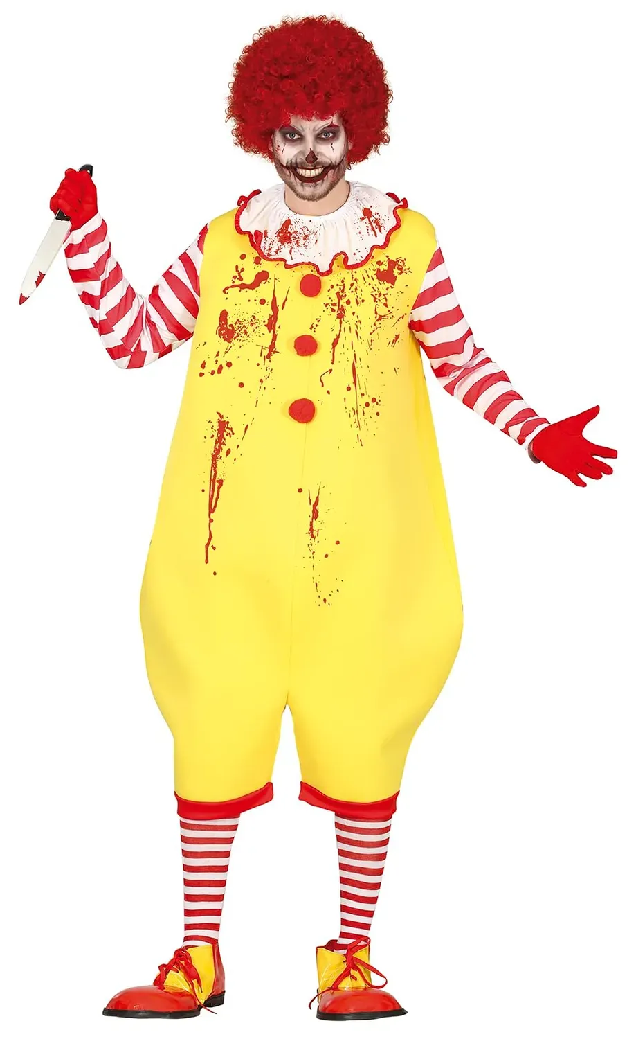 Fiestas Guirca Mr. Mckiller costume clown uomo horror