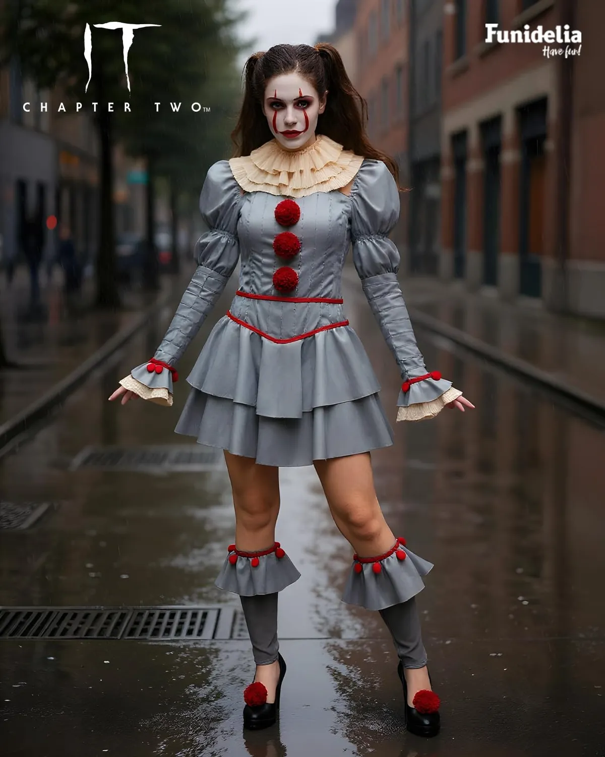 Funidelia Pennywise IT 2 Costume Donna XS