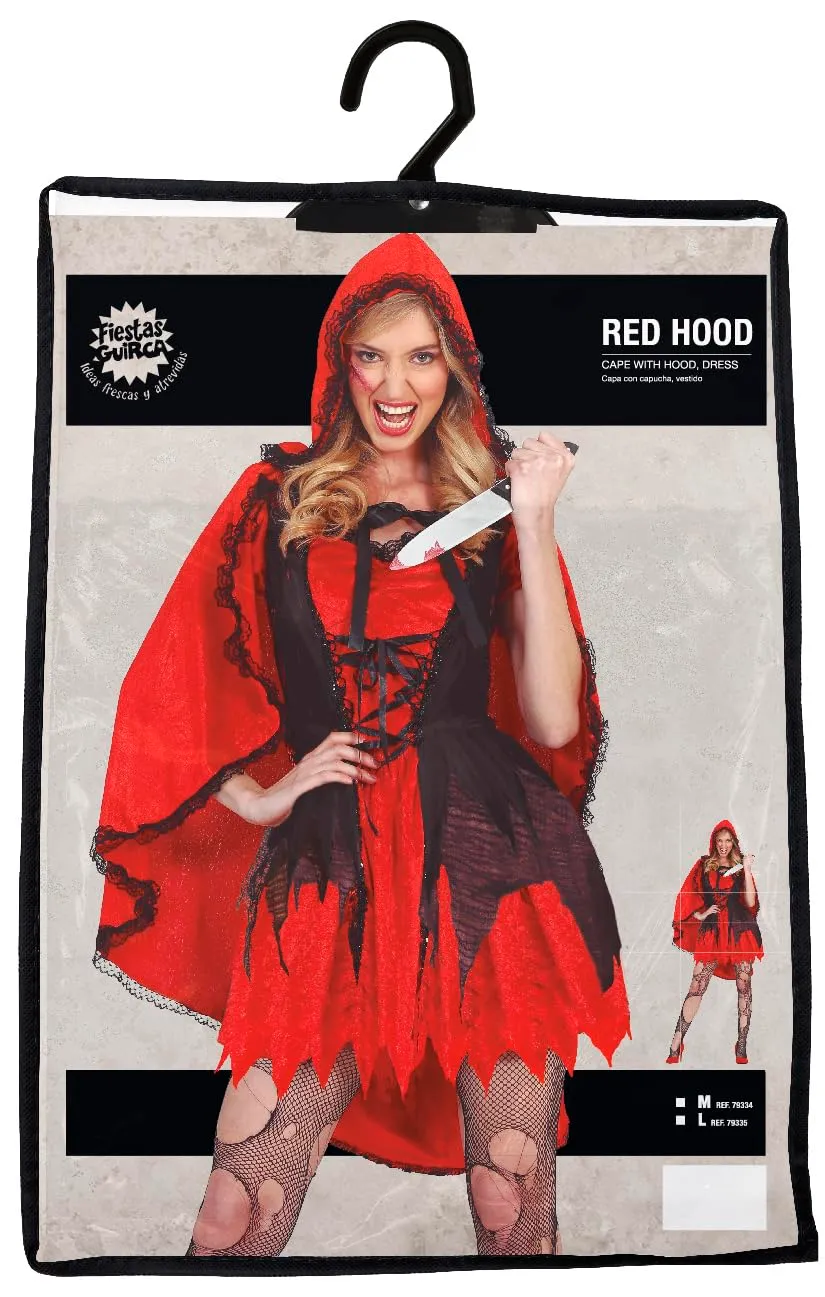 Fiestas Guirca Cappuccetto Assassina costume donna horror