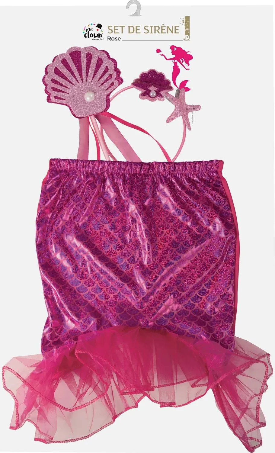 P'tit Clown 80400 kit travestimento rosa adulto