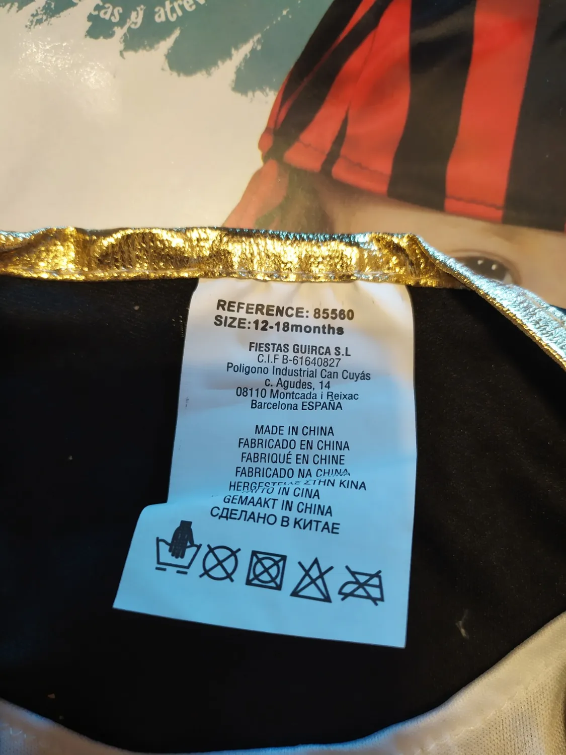 Fiestas Guirca Pirata Baby costume 12-18 mesi 5 pezzi