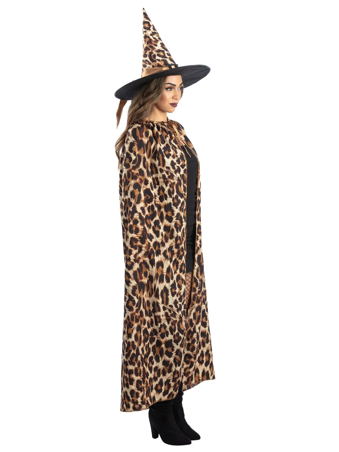 Smiffys Leopard Witch kit strega cappello mantello
