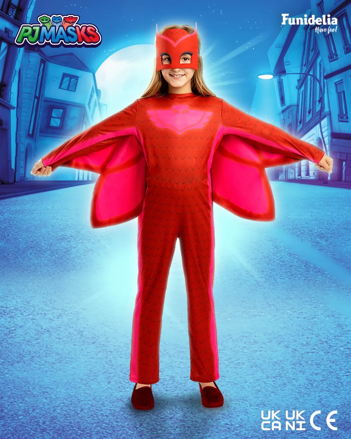 Funidelia PJ Masks Gufetta costume bambina 3-4 anni tuta