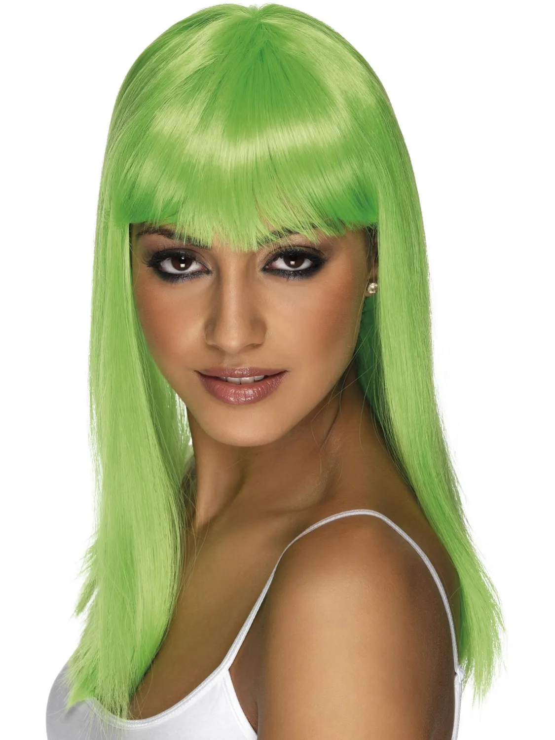 Smiffys Glamourama parrucca bionda lunga con frangia