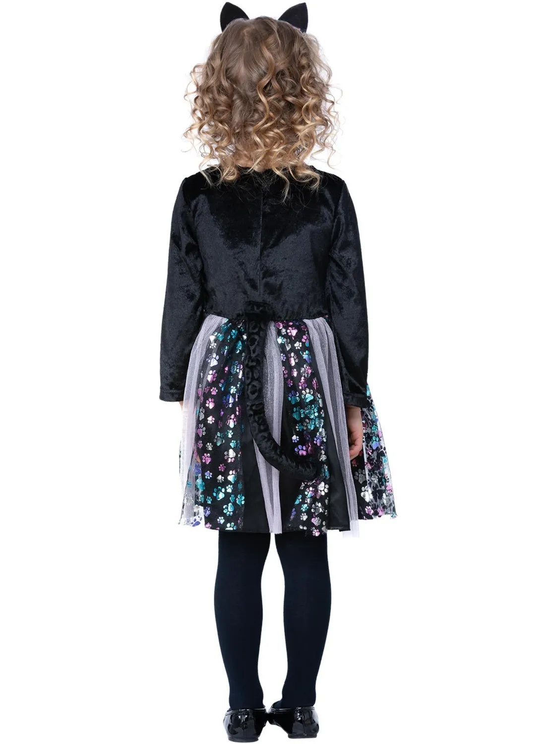 Smiffys gatto costume bambina vestito con cerchietto