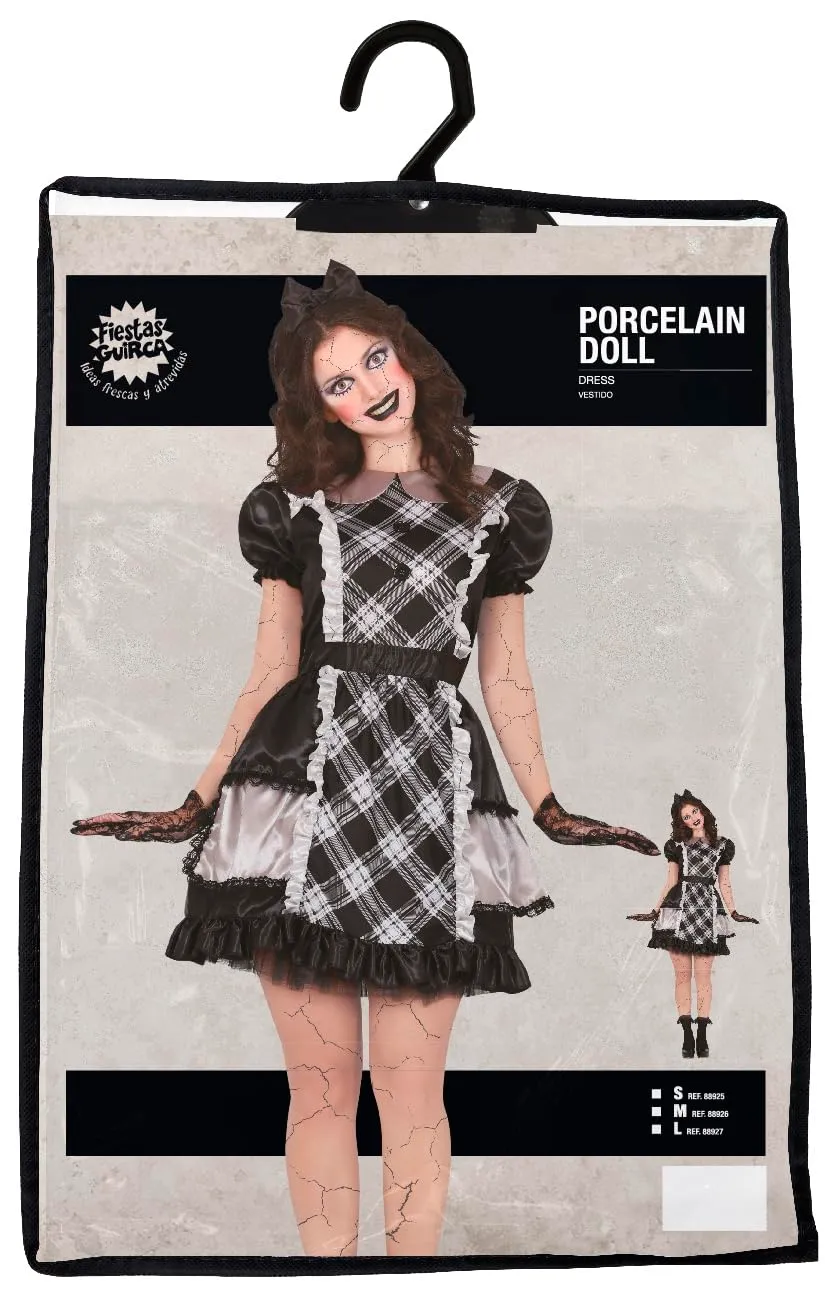 Guirca Bambola Porcellana costume donna S horror