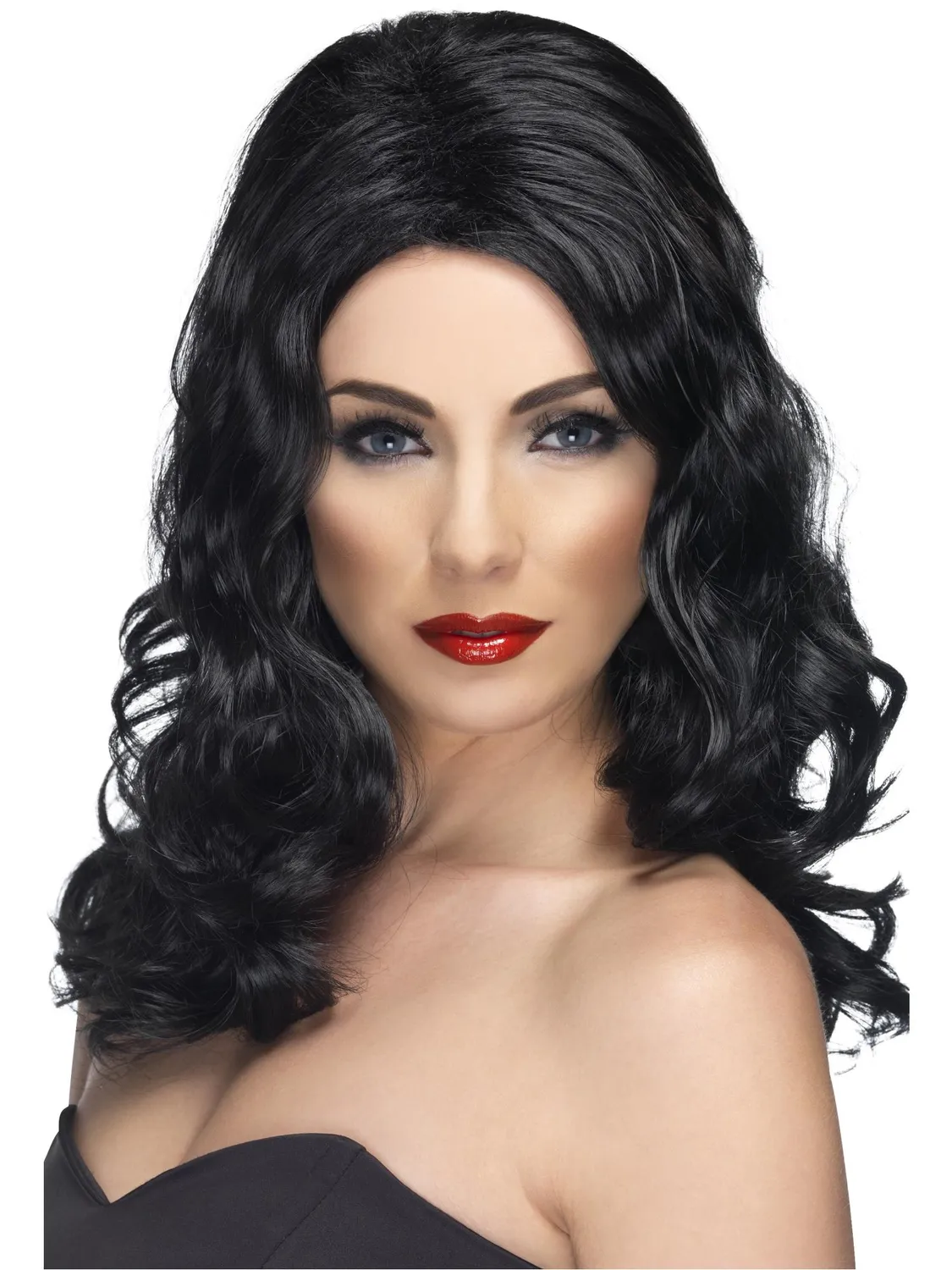 Smiffys Glamorous Long and Wavy parrucca ramata lunga