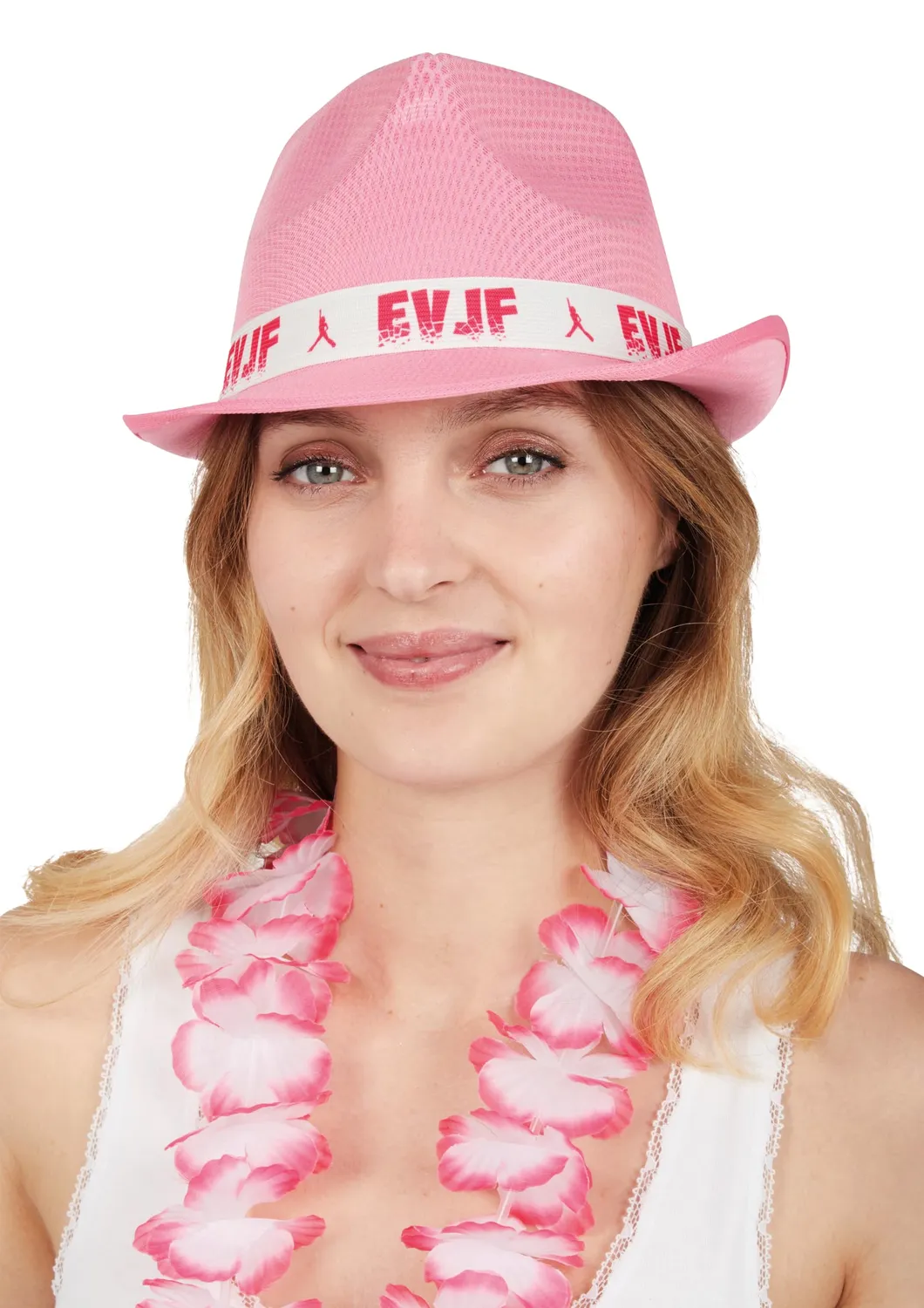 P'tit Clown Borsalino cappello EVJF rosa addio nubilato