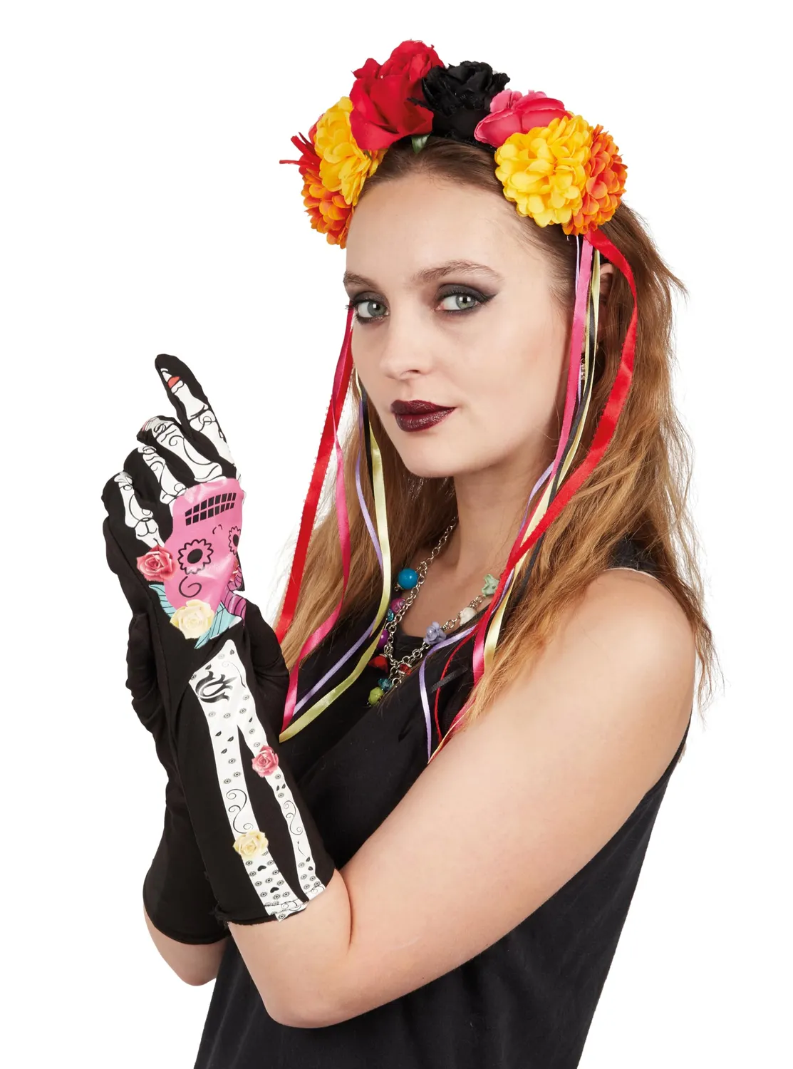 P'tit Clown re30046 set Day of the Dead 3 pezzi adulto