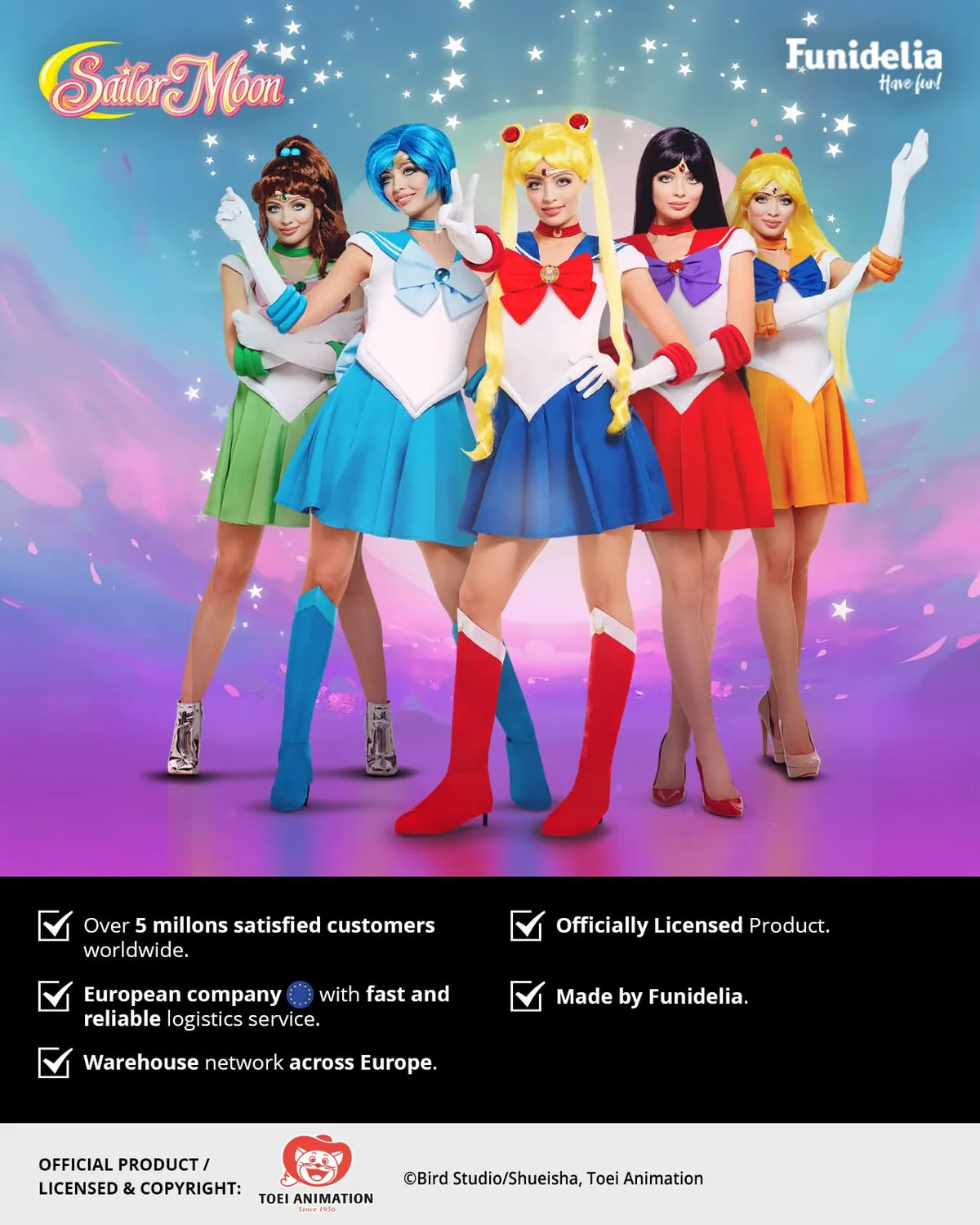 Funidelia Sailor Moon Luna costume donna M cosplay