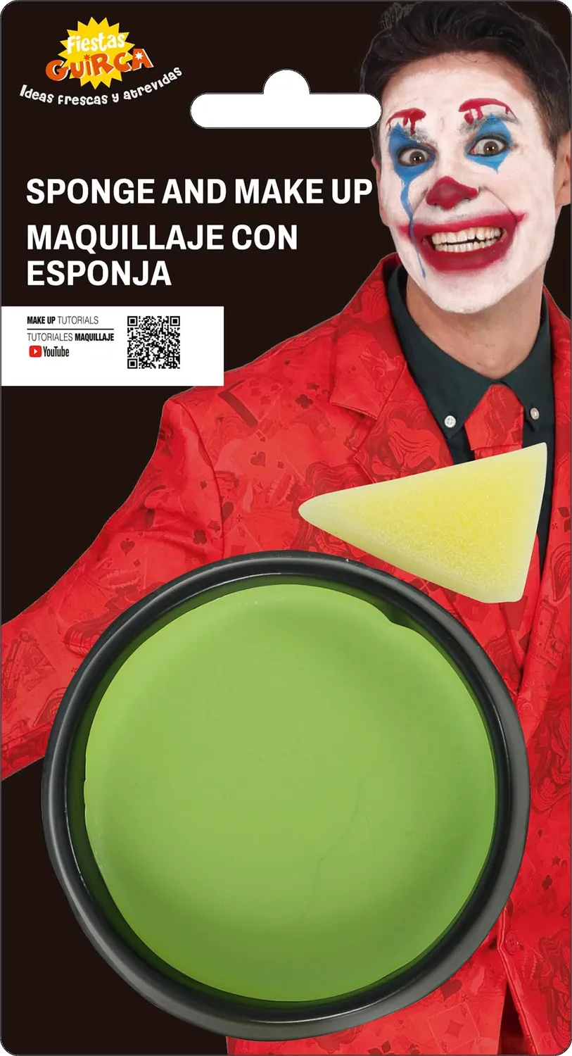 Fiestas Guirca trucco viso verde chiaro 9 g con spugna