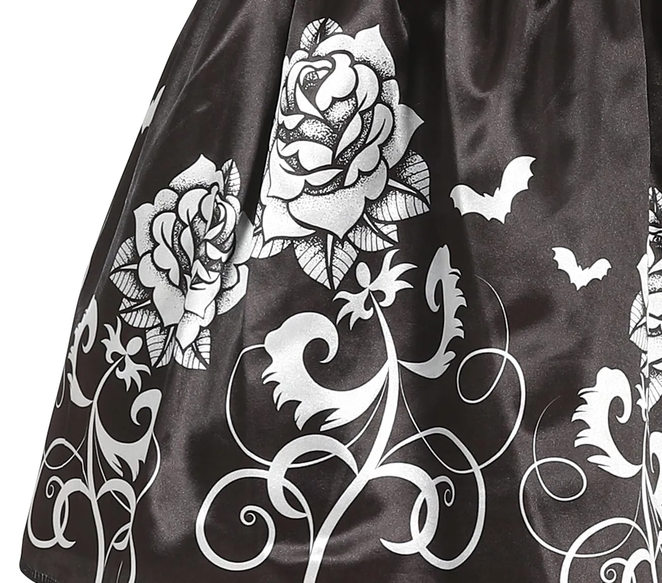Fiestas Guirca Sposa Gotica con Rose costume bambina nero