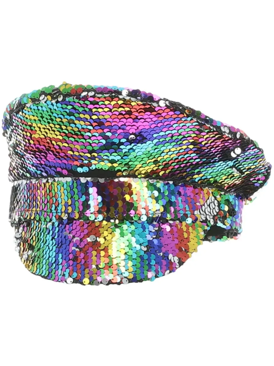 Smiffys Cappello Capitano Paillettes Arcobaleno Adulto