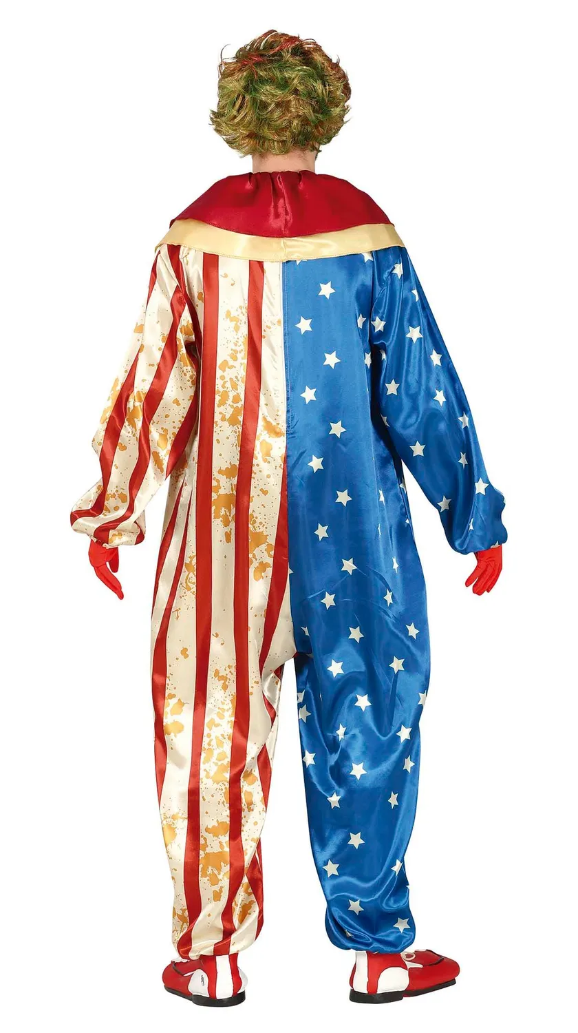 Guirca Clown Patriottico costume uomo M 48-50