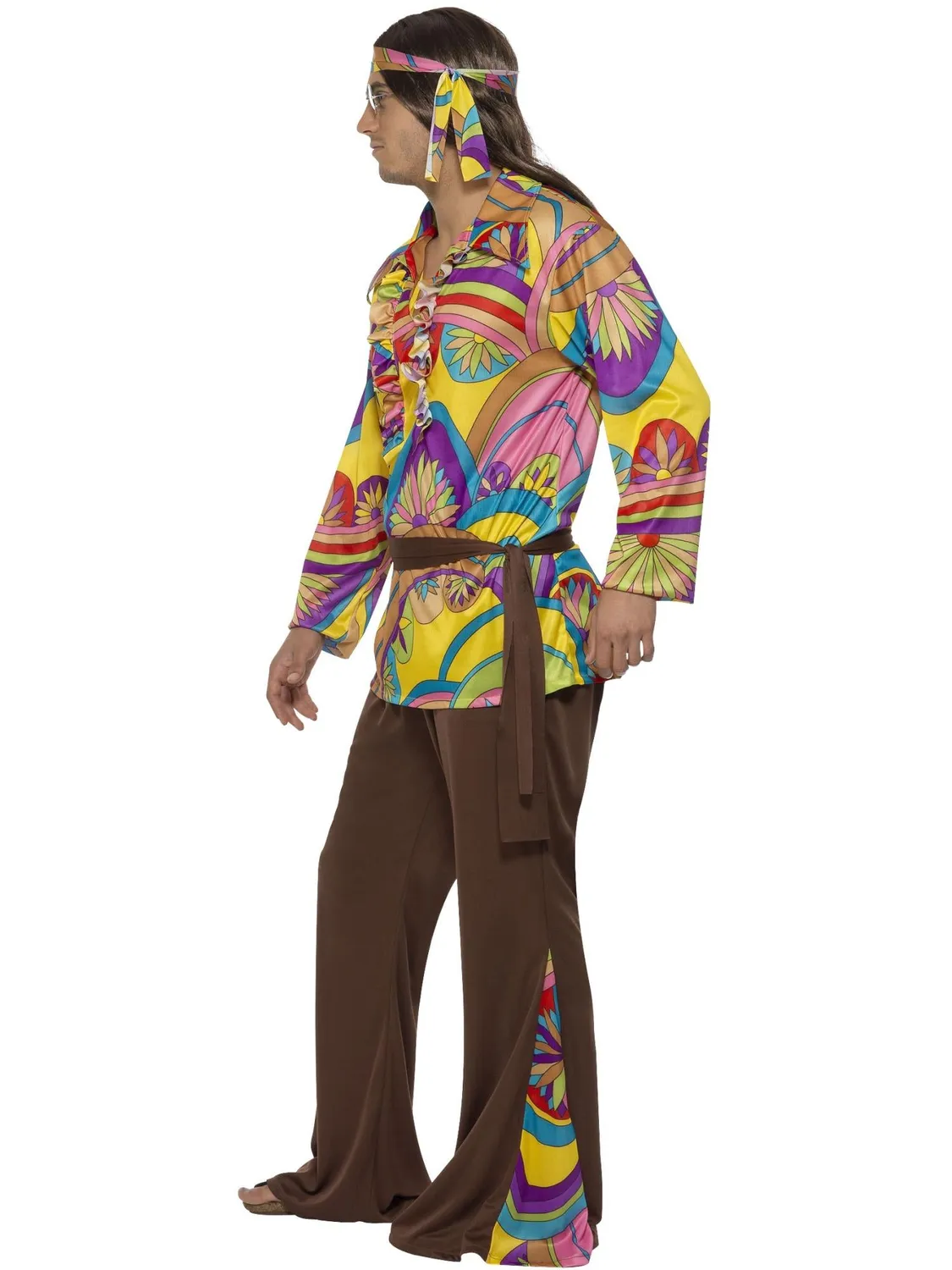 Smiffys Psychedelic Hippie costume hippie M uomo multicolore