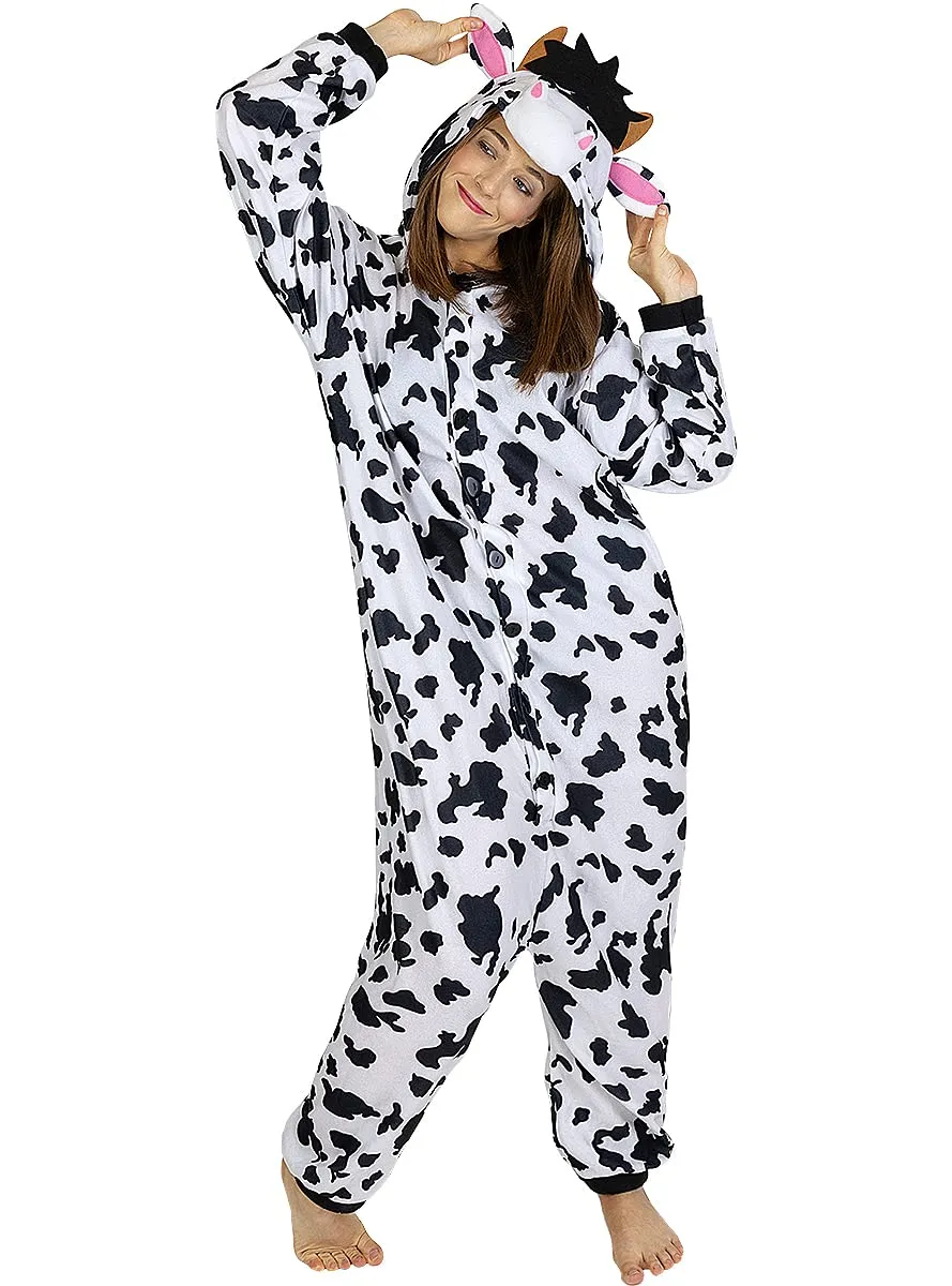 Funidelia Mucca onesie costume adulto S-M multicolore