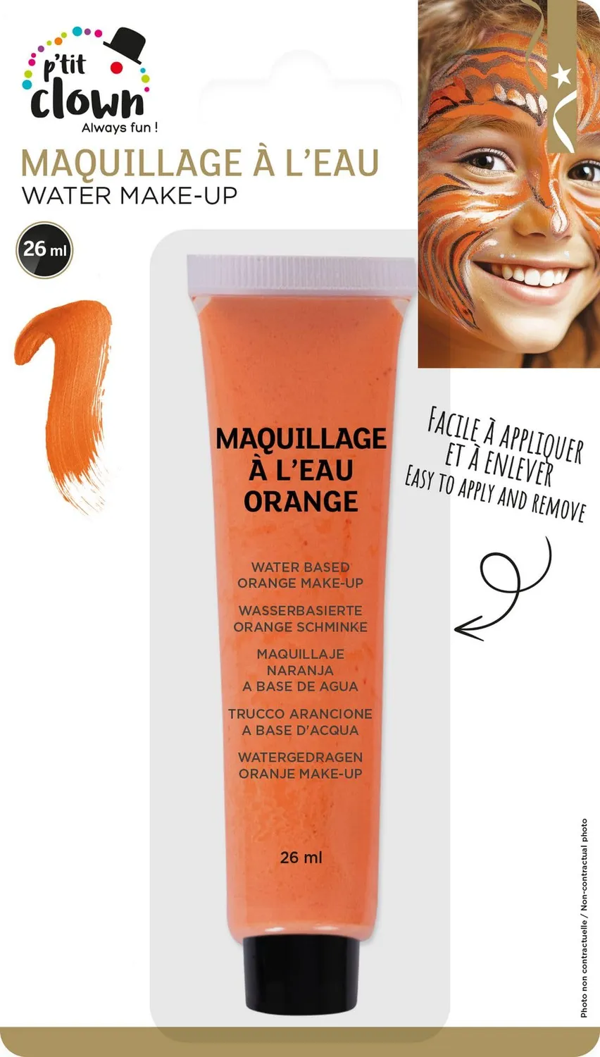 P'tit Clown 24105 fard arancione tubo 26 ml viso