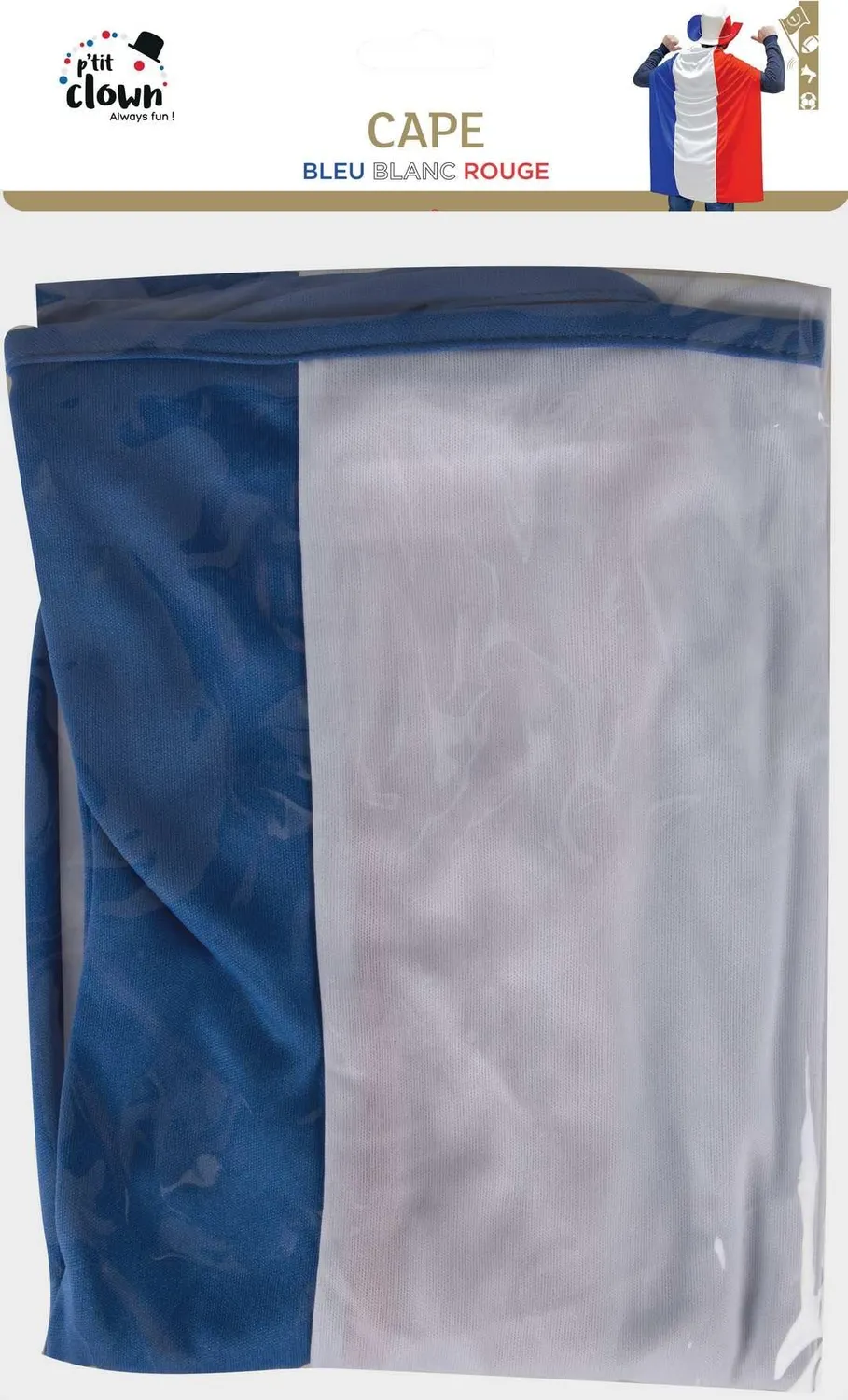 P'tit Clown re22390 mantello Francia blu bianco rosso