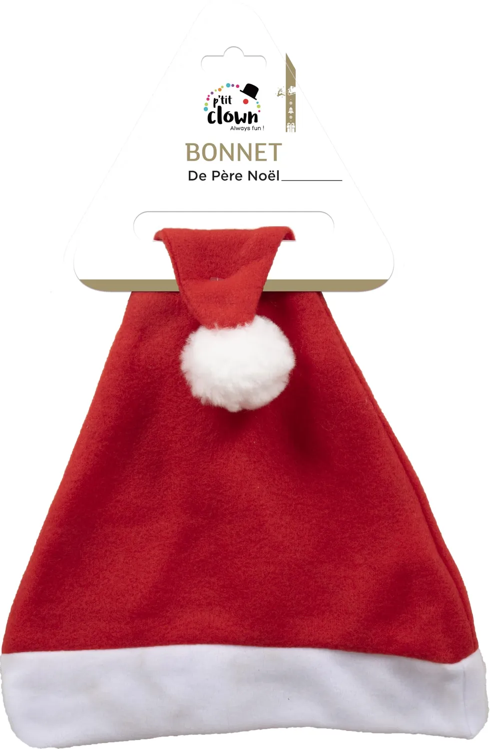 P'tit Clown cappello Natale ricamato rosso adulto