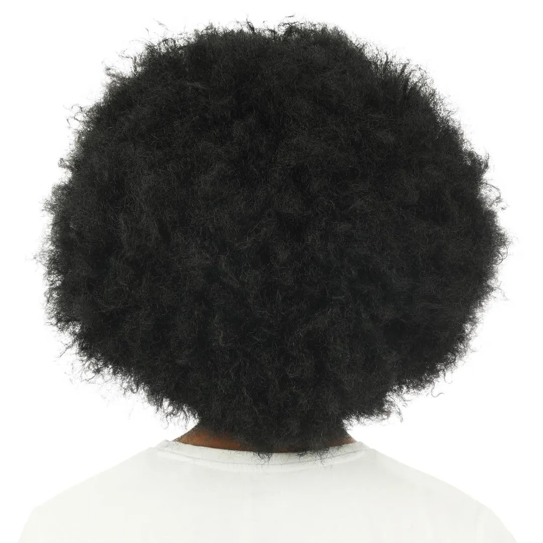 P'tit Clown Parrucca Big Afro Crespa Nera Carnevale