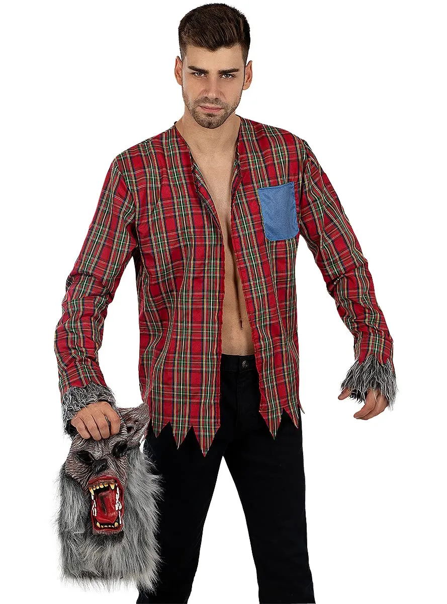 Funidelia costume lupo uomo marrone peloso Halloween