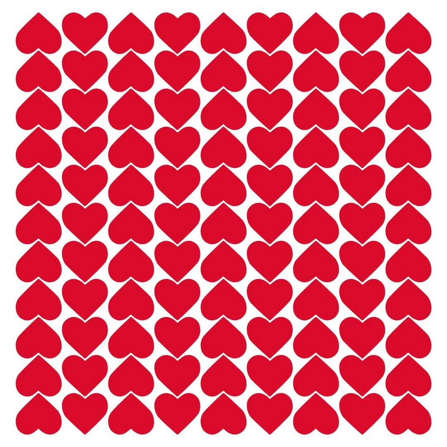 P'tit Clown 23267 adesivi cuore rosso carta San Valentino