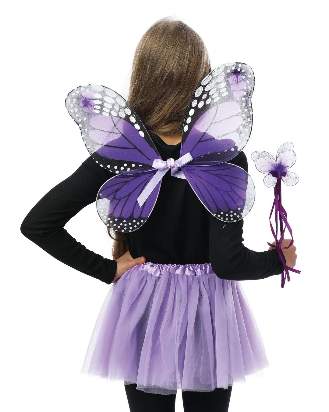 P'tit Clown 80240 set farfalla viola tutu ali bacchetta