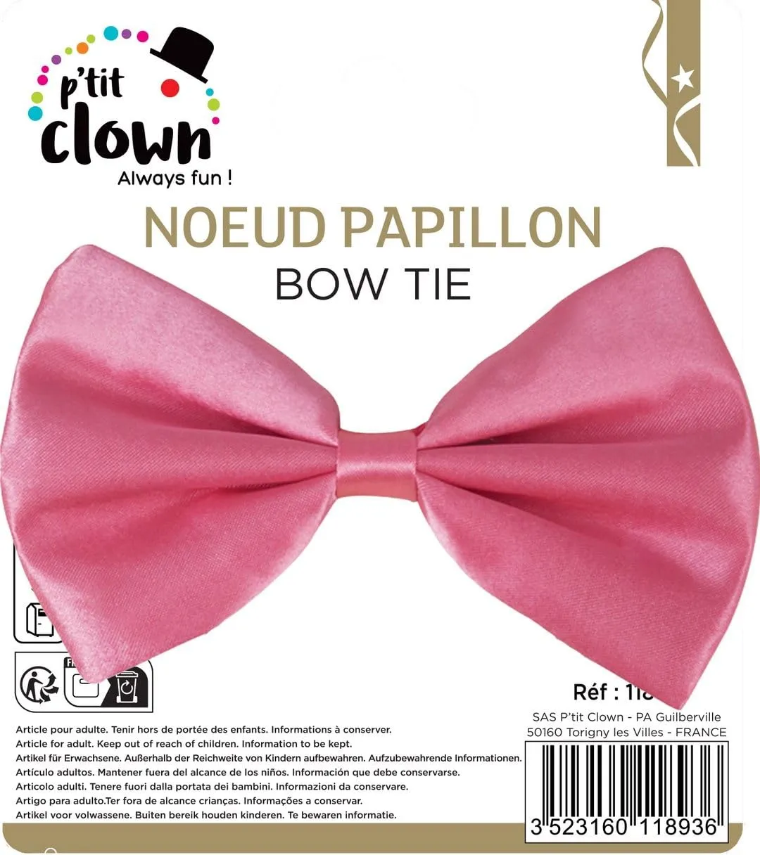 P'tit Clown 11893 Papillon Rosa Fluo Adulto Regolabile