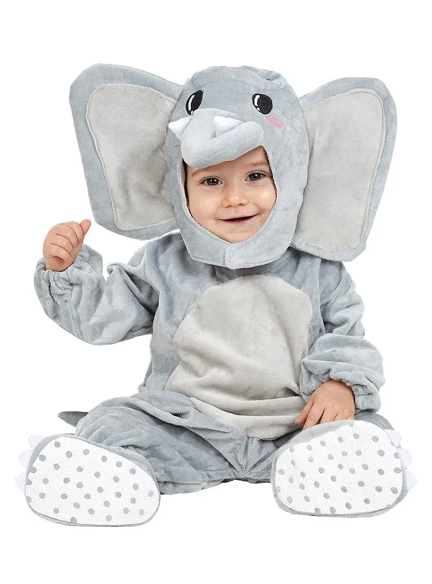 Funidelia elefante costume neonato 12-24 mesi multicolore