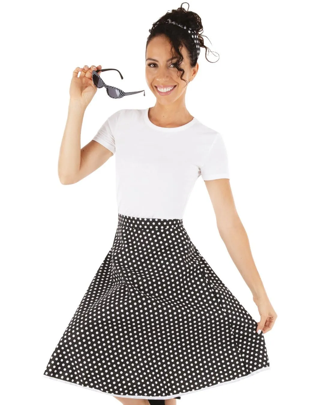 P'tit Clown Re22692 costume anni '50 nero adulto
