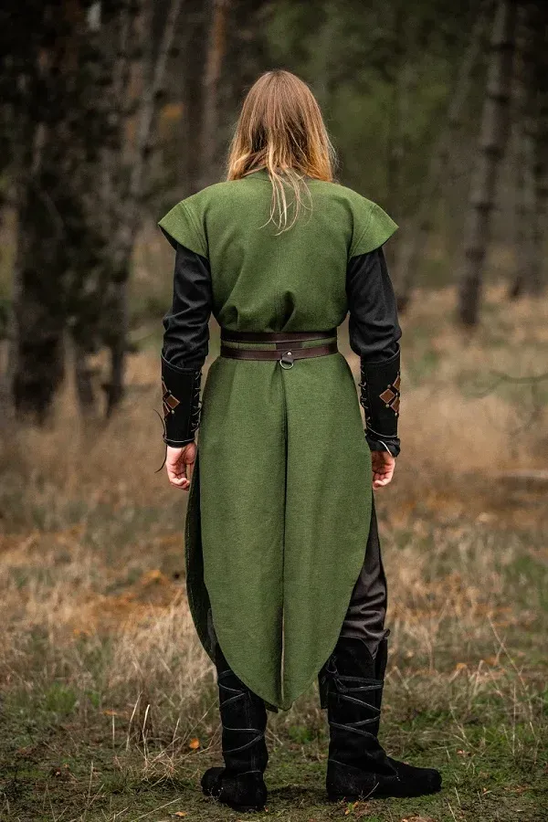 La Bottega di Merlino Tunica Arun Verde costume cotone