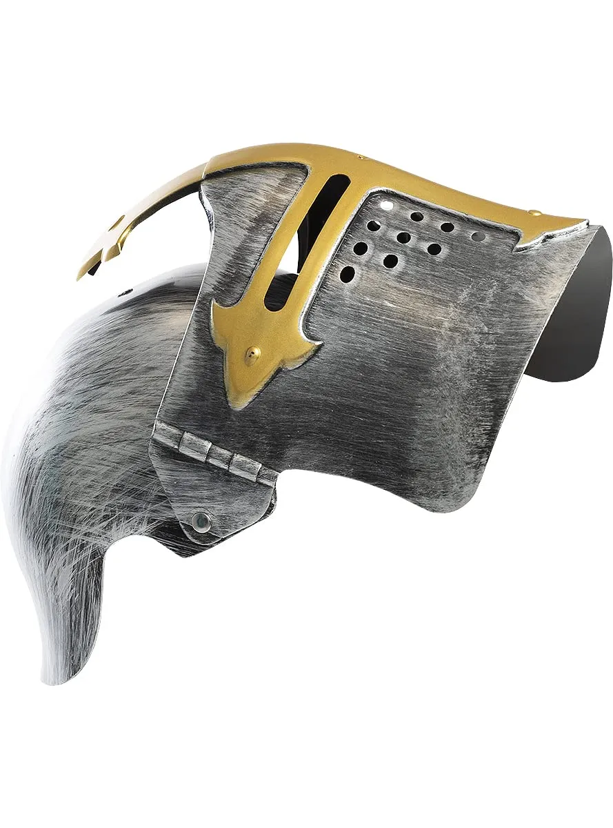 Funidelia Casco Medievale Dorato Adulto Cavaliere
